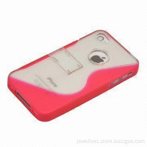 Case for Apple's iPhone 4, Composed of Two Composite Materials and Useful Pop-out Stand